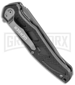 Gerber Knives Counterpart Folding Knife - Gray Plain -Best Knife Shop Gerber Counterpart Black Gray BHQ 146344 jr side large