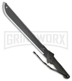 Gerber Gator Black Gator Grip Machete - Black Plain
