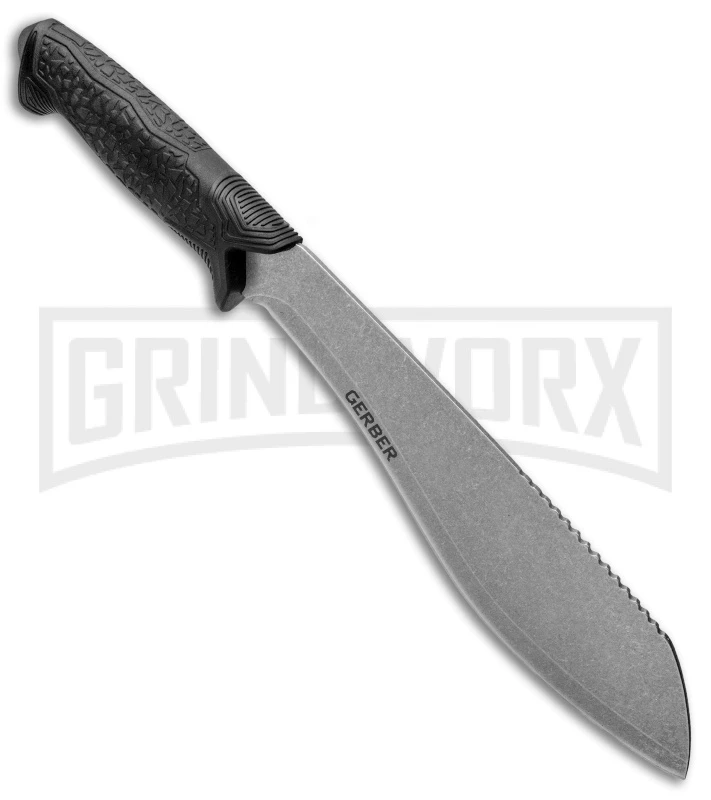 Gerber Versafix 14" Black GFN Machete Fixed Blade Knife - Stonewash Plain 4 Gerber Versafix 14" Black GFN Machete Fixed Blade Knife - Stonewash Plain - Image 2