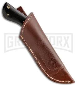 Tallen Wallaby Mini Kukri Micarta Fixed Blade - Damascus Plain -Best Knife Shop Grindworx Wallaby Mini Kukri BP 28091 jr sheath large