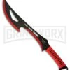Hero Edge Bittersweet Black/Red Machete - Two-Tone Plain -Best Knife Shop Hero Edge Bittersweet Black Red Machete Two Tone BHQ 73477 er large