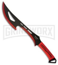 Hero Edge Bittersweet Black/Red Machete - Two-Tone Plain