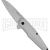 Kershaw Achieve Steel Assisted Opening Knife - Stonewash Plain -Best Knife Shop Kershaw AO Folder BHQ 180957 td large