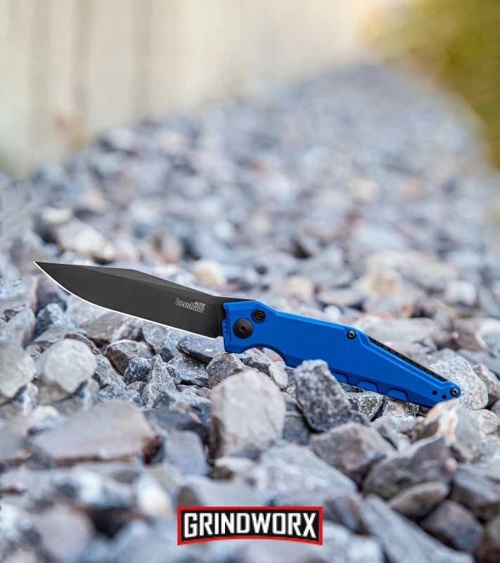 Kershaw Launch 7 Galyean Blue Automatic Knife - Black Plain 7 Kershaw Launch 7 Galyean Blue Automatic Knife - Black Plain - Image 5