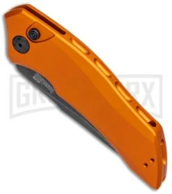 Kershaw Launch 1 Orange Aluminum Automatic Knife - Blackwash Plain 10 Kershaw Launch 1 Orange Aluminum Automatic Knife - Blackwash Plain -Best Knife Shop Kershaw Launch 1 Auto Orange Aluminum BlackWash 7100OR BHQ 78323 jr spine large