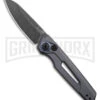 Kershaw Launch 11 Gray Aluminum Automatic Knife - Blackwash Plain -Best Knife Shop Kershaw Launch 11 Auto Gray Aluminum Blackwash BHQ 178232 jr large
