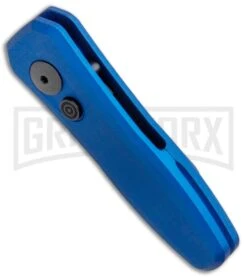 Kershaw Launch 4 Damascus Automatic Knife Blue CA Legal - Plain -Best Knife Shop Kershaw Launch 4 CA Legal Auto Blue Damascus 7500BLUDAM BHQ 91856 jr spine large