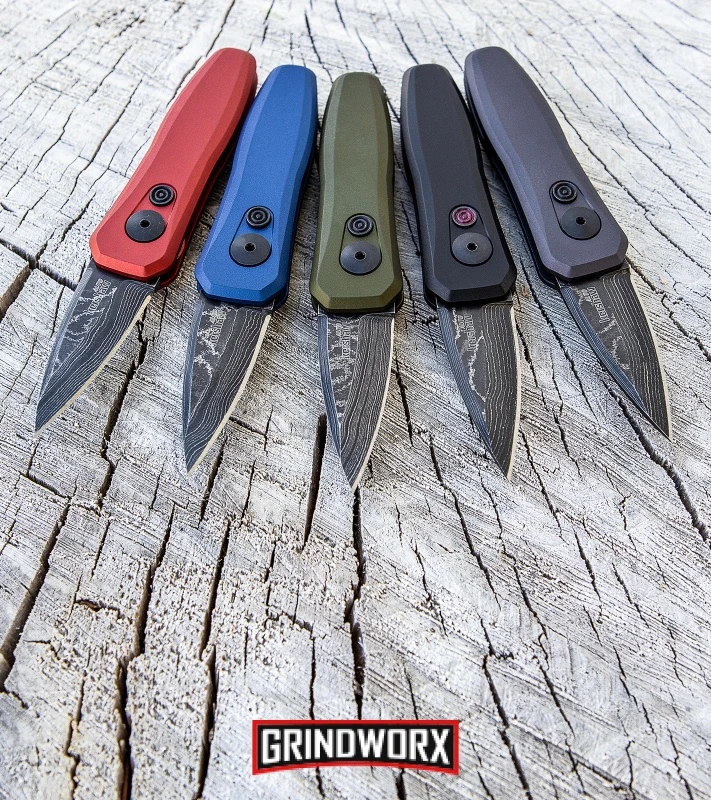 Kershaw Launch 4 Red Automatic Knife CA Legal - Damascus Plain 11 Kershaw Launch 4 Red Automatic Knife CA Legal - Damascus Plain - Image 9