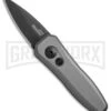 Kershaw Launch 4 Gray Automatic Knife CA Legal - Black Plain -Best Knife Shop Kershaw Launch 4 CA Legal Gray Black KER7500GRYBLK BHQ 74062 jr large