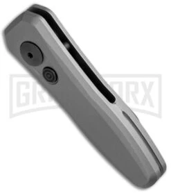 Kershaw Launch 4 Gray Automatic Knife CA Legal - Black Plain -Best Knife Shop Kershaw Launch 4 CA Legal Gray Black KER7500GRYBLK BHQ 74062 jr spine large