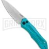 Kershaw Launch 6 Teal Automatic Knife - Stonewash Plain -Best Knife Shop Kershaw Launch 6 Teal SW BHQ 89520 er large