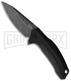 Kershaw Link Drop Point 3.25" Knife Black GFN Blackwash
