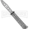Kershaw Lucha Trainer Balisong Butterfly Knife - Stainless Steel -Best Knife Shop Kershaw Lucha Trainer Balisong SS BHQ 121586 jr large
