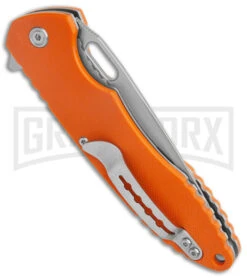Kubey KU065 Dark Knight Orange G-10 Liner Lock Knife - Satin Plain -Best Knife Shop Kubey Dark Knight LL Orange BHQ 117859 jr side large
