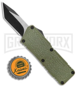 Lightning Fireball OD Green D/A OTF Automatic Knife - Tanto Black Plain -Best Knife Shop Lightning Fireball OD Green DA OTF Auto Black Tanto GX 37451 jr bottlecap large