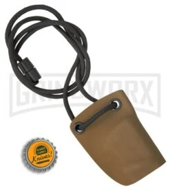 Linos Kydex Boker Kalashnikov Neck Sheath W/ Black Cord - Coyote Brown -Best Knife Shop Linos Kydex Sheath boker kalashnikov coyote brown BHQ 68497 er size large