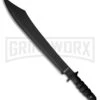 M-Tech Armadillo Black Machete W/ Compass - Black Plain -Best Knife Shop M Tech Armadillo Machete Black Black BP 23253 jr large