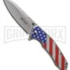 M-Tech USA Country Strong American Flag Spring Assisted Knife- Satin Plain -Best Knife Shop M Tech USA Country Strong American Flag satin plain BHQ 79892 er large