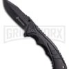 M-Tech USMC Marines Mercenary Black Aluminum Spring Assisted Knife - Black Plain 1 M-Tech USMC Marines Mercenary Black Aluminum Spring Assisted Knife - Black Plain -Best Knife Shop M Tech USMC Marines Mercenary black aluminum black plain BHQ 64266 er large