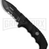 M-Tech Warden Black Spring Assisted Knife - Black Serr -Best Knife Shop M Tech Warden BLK M A1053BK BP 18466 jr large