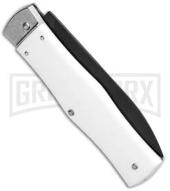 Mikov 241 Predator ABS White Automatic Lever Lock Knife - Black Bayo 8 Mikov 241 Predator ABS White Automatic Lever Lock Knife - Black Bayo -Best Knife Shop Mikov 241 Predator LL Auto ABS White Black Bayo BHQ 102913 jr side large