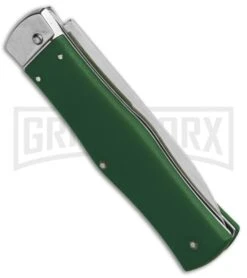 Mikov 241 Predator ABS Green Automatic Lever Lock Knife - Bayo Polish Plain 8 Mikov 241 Predator ABS Green Automatic Lever Lock Knife - Bayo Polish Plain -Best Knife Shop Mikov 241 Predator LL Auto Bayo Green Polish BHQ 92015 jr side large