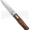 Mikov 241 Predator Cocobolo Automatic Lever Lock Knife - Bayo Damascus -Best Knife Shop Mikov 241 Predator LL Bayo Auto Cocovolo Damascus BHQ 104155 jr large