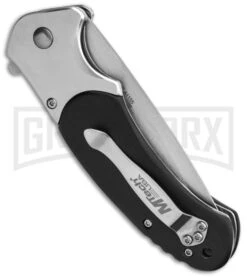 M-Tech USA Black Spring Assisted Flipper Knife - Satin Plain -Best Knife Shop Mtech Usa Spring Assisted Knife BHQ 102658 td side large