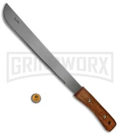 Okapi Slim Profile African Bolo Wood Machete Fixed Blade - Satin Plain 7 Okapi Slim Profile African Bolo Wood Machete Fixed Blade - Satin Plain -Best Knife Shop Okapi Machete African Bolo Wood Slim Profile KO5000 BHQ 52526 jr bottlecap large