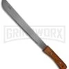 Okapi Slim Profile African Bolo Wood Machete Fixed Blade - Satin Plain -Best Knife Shop Okapi Machete African Bolo Wood Slim Profile KO5000 BHQ 52526 jr large