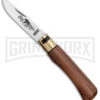 Antonini Old Bear Classical Carbon Small American Walnut Knife - Satin Plain