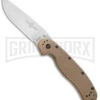 Ontario RAT Model 1 Coyote Brown Folding Knife - D2 Satin Plain -Best Knife Shop Ontario RAT 1 Coyote Brown ON8867CB BHQ 50520 jr 2 large