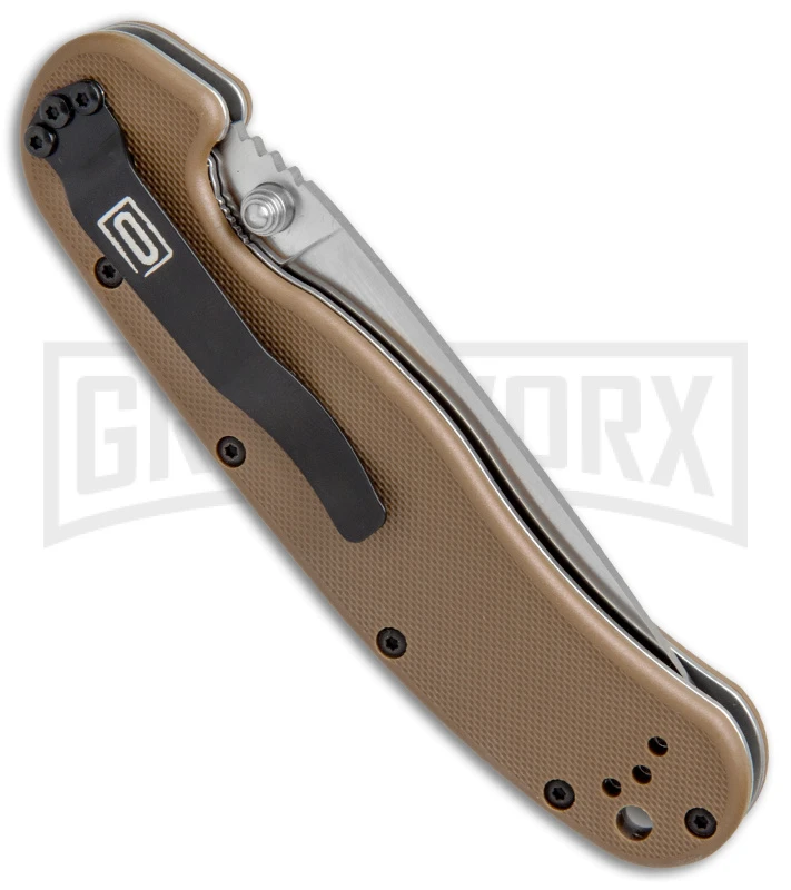 Ontario RAT Model 1 Coyote Brown Folding Knife - D2 Satin Plain 5 Ontario RAT Model 1 Coyote Brown Folding Knife - D2 Satin Plain - Image 3