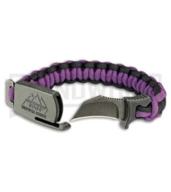 Outdoor Edge Para Claw Purple Small Bracelet Knife - Black Stonewash Plain