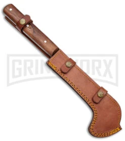 Pakistan Machete Brown Fixed Blade Knife - Bill Hook Two Tone Plain 8 Pakistan Machete Brown Fixed Blade Knife - Bill Hook Two Tone Plain -Best Knife Shop Pakistan Bill Hook Machete BHQ 101491 jr sheath large