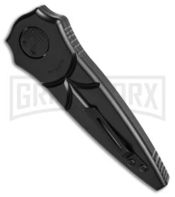 Paragon Warlock Black Gravity Knife - Black Sorcerer -Best Knife Shop Paragon Warlock Folding Knife Black Aluminum 3in Black Sorcerer BHQ 68251 td side large