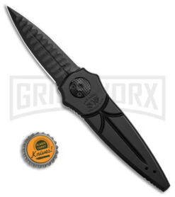 Paragon Warlock Black Gravity Knife - Black Sorcerer -Best Knife Shop Paragon Warlock Folding Knife Black Aluminum 3in Black Sorcerer BHQ 68251 td size large