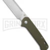 QSP Penguin Green G-10 Slip Joint Knife Sheepsfoot - Satin Plain -Best Knife Shop QSP Penguin Slip Joint Knife BHQ 188497 td large