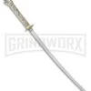 Rite Edge Dragon White Sword W/ Aluminum Scabbard - Satin Plain -Best Knife Shop Rite Edge Dragon White Sword Aluminum Scabbard satin plain BHQ 56369 er large