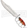 Rite Edge Flame Scorpion Red Fixed Blade Knife - Satin Plain 2 Rite Edge Flame Scorpion Red Fixed Blade Knife - Satin Plain -Best Knife Shop Rite Edge Flame Scorpion satin BHQ 43229 er large