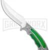 Rite Edge Gentleman Hunter Bowie Green Fixed Blade Knife - Satin Plain -Best Knife Shop Rite Edge Gentleman Hunter Bowie Green Fixed Blade Satin GX 25976 jr large