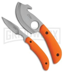 Rite Edge Gut Hook Caping Knife Set Orange ABS - Satin Plain