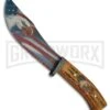 Rite Edge Howler Eagle Imitation Stag Fixed Blade Knife - American Flag 4TH18 -Best Knife Shop Rite Edge Howler Eagle Imitation Stag American Flag plain BHQ 75393 er large