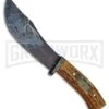 Rite Edge Howler Wolf Imitation Stag Fixed Blade Knife - Black Plain -Best Knife Shop Rite Edge Howler Wolf Imitation Stag black plain BHQ 75394 er large