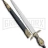 Rite Edge Lion Crusader Dagger Gold Fixed Blade Knife - Satin Plain 2 Rite Edge Lion Crusader Dagger Gold Fixed Blade Knife - Satin Plain -Best Knife Shop Rite Edge Lion Crusader Dagger Gold Satin BP 20396 jr large