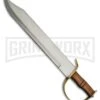 Rite Edge Notch Wood Sword W/ File Work On Spine - Satin Plain -Best Knife Shop Rite Edge Notch Wood Sword file work on spine satin plain BHQ 70303 er large