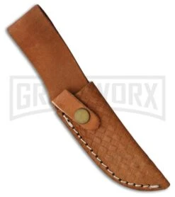 Rough Rider Mini Kukri Stag Antler Fixed Blade Knife - Satin Plain -Best Knife Shop Rough Rider Mini Kukri Stag Antler satin plain BHQ 80339 er sheath large