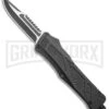 Switchblade Systems Vio Black D/A OTF Automatic Knife - Two Tone Plain 1 Switchblade Systems Vio Black D/A OTF Automatic Knife - Two Tone Plain -Best Knife Shop Rumble Slim Black DA OTF Auto CP TT Sawback GX 38211 jr large