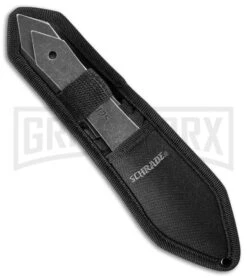 Schrade 10" Throwing Knife - Set Of 3 -Best Knife Shop Schrade 3 piece 10in throwing set sheath black sw SCTK3CP BHQ 62108 er side large