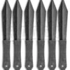 Schrade Black Stonewash Throwing Knife Set With Nylon Sheath - Set Of 6 -Best Knife Shop Schrade 6 piece throwing set nylon sheath black sw BHQ 62109 er set large